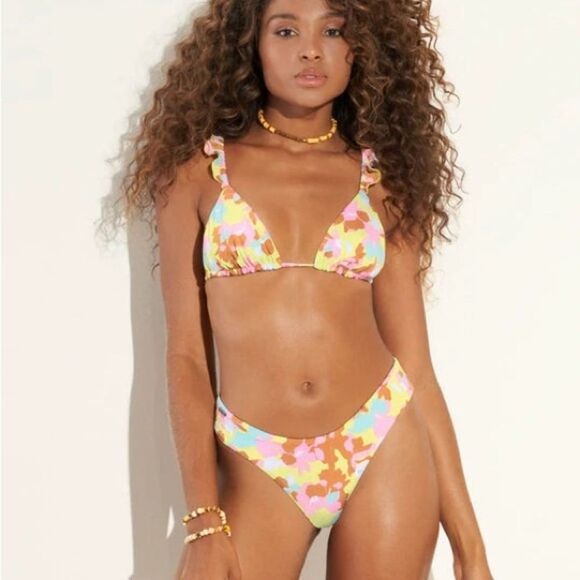 ⭕️ Maaji Bikini Swim Suit Peace Out 2 Way Large - Picture 1 of 6